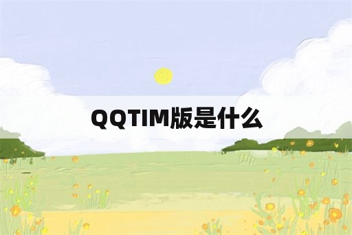 QQTIM版是什么