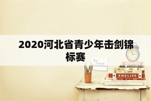 2020河北省青少年击剑锦标赛