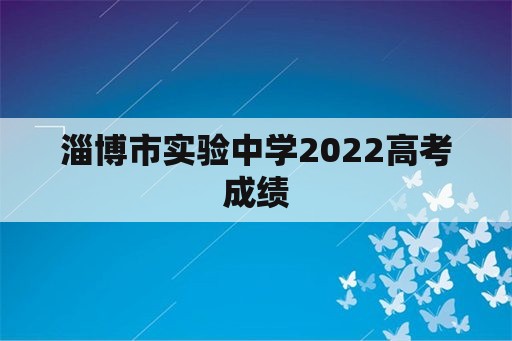 淄博市实验中学2022高考成绩